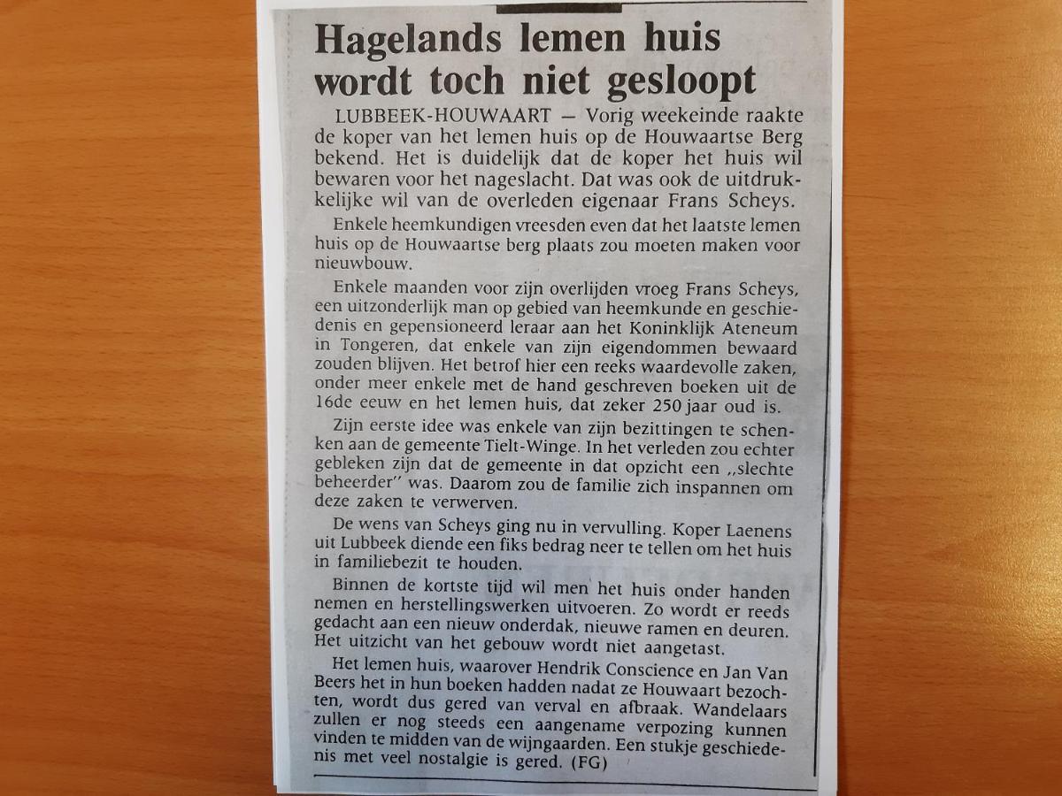 Lemen Huis Houwaart Tielt Exteriér fotografie